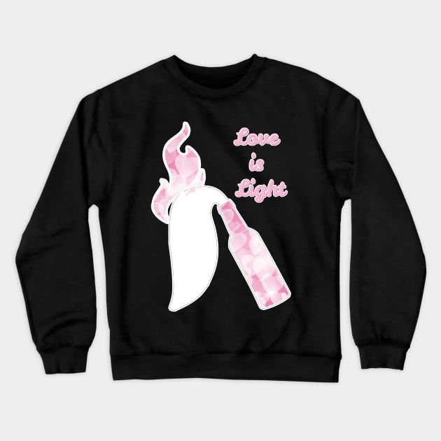 Love is Light Molotov Crewneck Sweatshirt by aaallsmiles